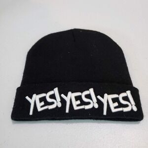 WWE Daniel Bryan Men Hat OS Black Raised Embroidered Yes Yes Yes Beanie